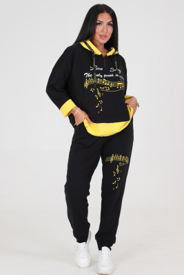 Костюм 46542 черный-желтый